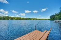 Lakefront Cabin w/ Dock, Fire Pits in Danbury! - Wifi