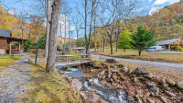 Creekside Family Getaway! Can't get any closer to the water than this!