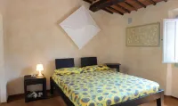 Tuscan village in SIena. farmhouse surrounded by garden,pool and panoramic view