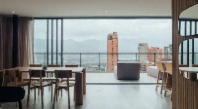 2BR - View of Medellin - Private Hot Tub - AC - Terrace Wake 1211