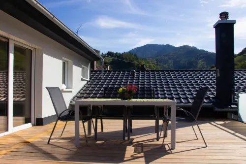 Vacation apartment with large roof terrace in Münstertal in the Black Forest Hotels in Munstertal