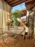 House with garden in a stone farmhouse