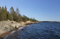Aldernest Den - Mount Desert Island/Acadia -walk across the lawn down to shore