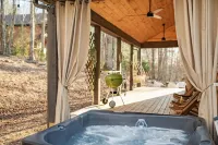 Luxe Cabin Retreat HotTub • 20 min Blue Ridge• Vineyards•Games• Firepit• Pets