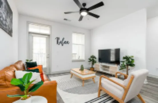 Stylish Living Space and Private Patio - Chic Sanctuary Hotels in Perry Township