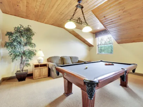 Mountain Retreat with Cozy Fireplace and Game Loft - Spacious Getaway