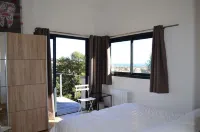 house wtih swimming pool and large garden. Sea view