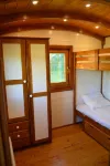 Renting a comfortable wooden trailer at the farm on the Vercors