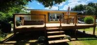 Chalet spa/sauna on the riverfront
