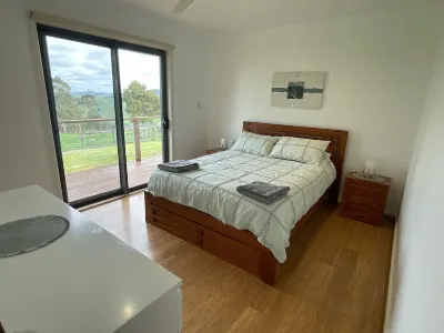 Cozy comfort, spectacular view, central South Gippsland location!! Sleeps 12!