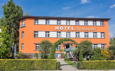 Hotel Zur Alten Oder- Frankfurt-Oder Отели в г. Лебус