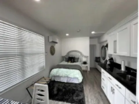 Modern studio apartment with covered outside seating area Hotels in Spring Hill