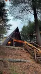 Lakefront A-Frame Cabin located in the Adirondacks