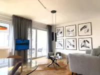 5 Min von der Hochschule enfernt - Familien-Apartment mit Balkon & Kinderbett