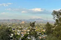 Colorful El Cajon Gem Deck, Garden and Valley Views