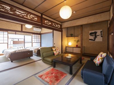 Modern Kominka Yado Ondo Irori-ba House