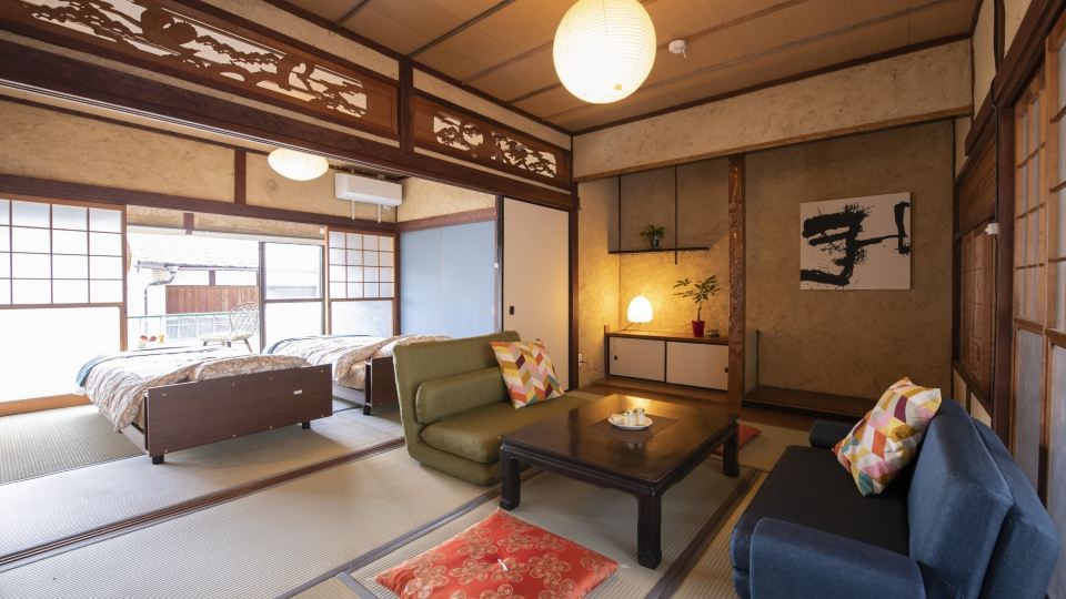 Modern Kominka Yado Ondo Irori-ba House