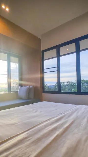 ห้องวิวภูเขาพร้อมสวนลานระเบียง