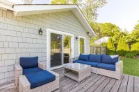 Chic Hamptons Home with Heated Gated Pool and Grill