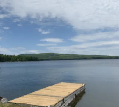 Railway camp on Moosehead Lake