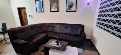 Deluxe Double Bed Room & Saloon in Akpakpa Cotonou Benin Hotels in 