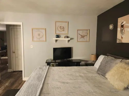 Stunning lakeview from this Geneva Condo. Walk to recreation or nightlife!