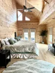 Beautiful New 5 Bedroom Log Cabin with Private Hot Tub Overlooking Lake Lure Hotels near Lake Lure