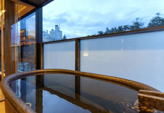 Kusatsu Onsen Yubatake Sensui의 객실 내 전용 온천 샘플