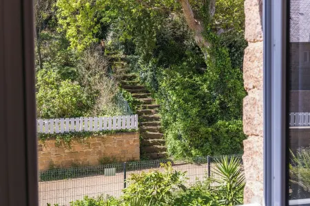 Brittany, Perros-Guirec, pink granite coast, Trestraou beach, luxury apartment