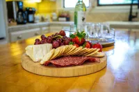 Hot Tub and Cozy Outdoor Fire Pit - Elegant Victorian Oasis