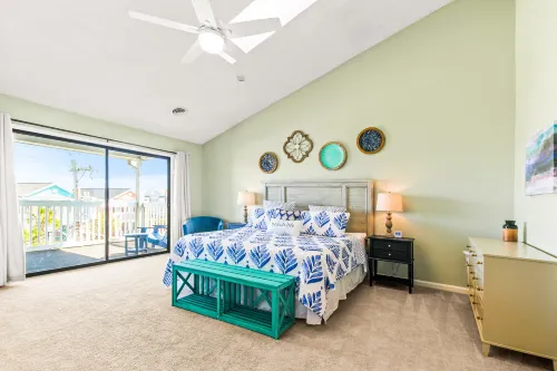 Beautiful home across from beach with pool, central AC, balcony & washer/dryer