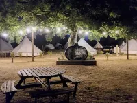Bell Tent Glamping at Royal Victoria Country Park