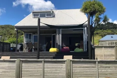 Stunning views with beach access across the road.