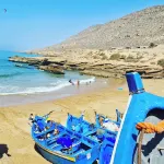 Cozy 2-bedroom apartment Thagazout Bay with WiFi, AC, Sea&Golf View