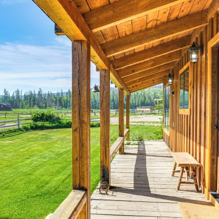 Rustic Bondurant Cabin: Fish, Hike, & Bike!