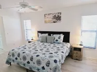 Private Oasis! Heated Pool, Fenced Yard, Poolside Bathroom, Grill, Mins to Beach