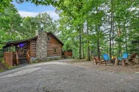New Song Appalachian Chink Style Cabin Features Foosball and Air Hockey Table by RedAwning