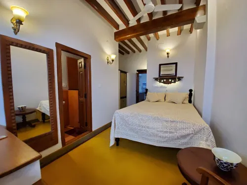 Private apartment in a restored cottage of a family estate with pool