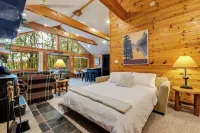 The Robin's Nest, a cozy 3-bedroom cabin in Lake Harmony with Firepit, AC, WiFi
