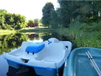 Limousin cabin by the pond