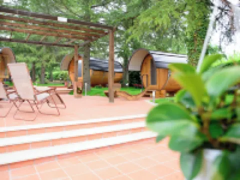 Rifugio DiVino Dormire in Una Botte Glamping Nella Tenuta Vitivinicola リエーティのホテル