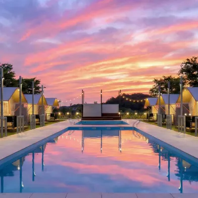 Daebudo Glamtop Luxury Glamping & Kids Swimming Pool Campsite Hotels in der Nähe von Golfplatz Island CC