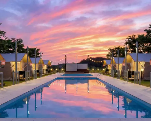 Daebudo Glamtop Luxury Glamping & Kids Swimming Pool Campsite Hotels in der Nähe von Golfplatz Island CC