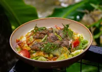 HAU Eco Lodges Citumang Pangandaran - breakfast