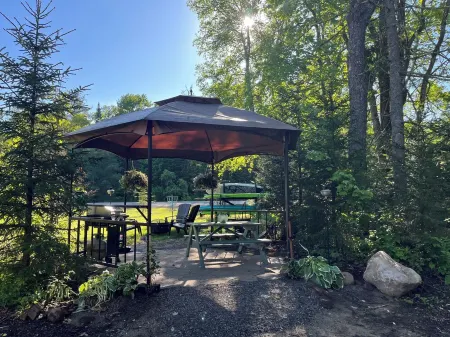 A stylish Adirondack Log Cabin located along side the NYS Hiking trail System!!