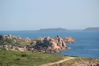 Apartment T 2 PERROS GUIREC PANORAMIC SEA VIEW ROSE GRANITE COAST