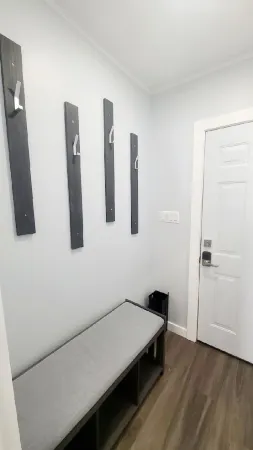 Contemporary 3 bedroom apartment on the first floor overlooking the Salmon River