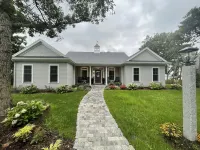 Brand new private  beachfront home in Mashpee on Waquoit Bay