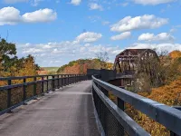 Stay In Ohiopyle in the center of town by the GAP trail