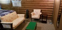 LOG Cabin, 5 miles from town, but very country setting